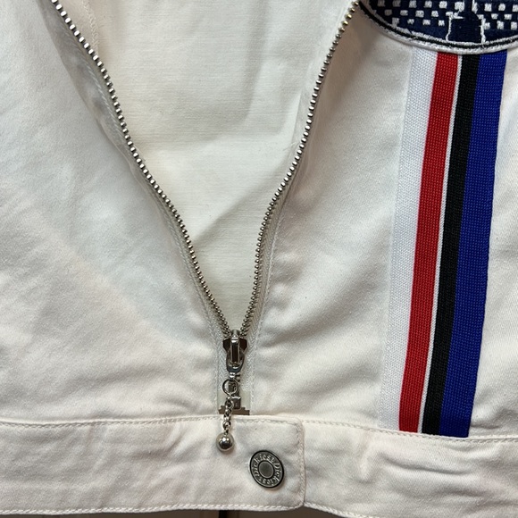 DICKIES💫Dickies Girl Women's Racing White Cropped Jacket - Picture 10 of 11